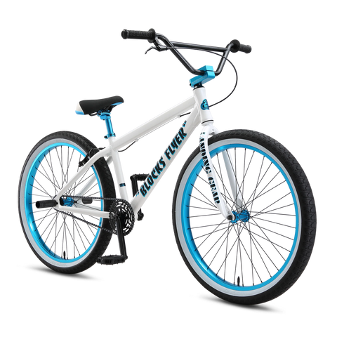 SE BIKES BLOCKS FLYER 26" White/Blue